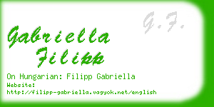 gabriella filipp business card